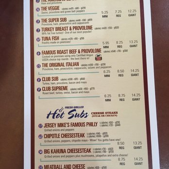 Jersey Mike's Subs - Menu - Sandwiches Near Me - San Diego, California