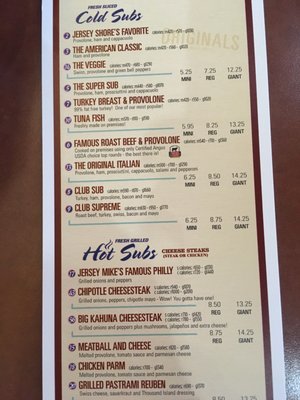 Menu photo 4 Jersey Mike's Subs San Diego, CA
