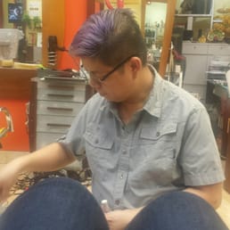 He was talking crap about me in Vietnamese the whole time I was getting mani pedi. Took a picture with my phone!