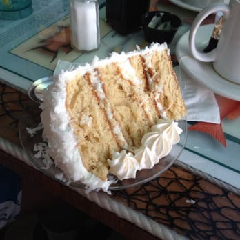 Bobalou's - Coconut cake - very pretty, but a little dry. - New American Near Me - Key West, Florida