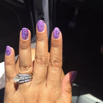 Candy Nails - Purple glitter gels - Nail Salons Near Me - Las Vegas, Nevada
