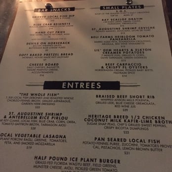 The Ice Plant - Menu - Cocktail Bars Near Me - St. Augustine, Florida