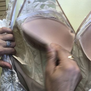 David's Bridal - Wrong size cup not aligned - Bridal Near Me - Riverside, California