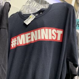 A #meninist shirt? Is this supposed to be cool and hip? Lol A #meninist shirt? Is this supposed to be cool and hip? Lol
