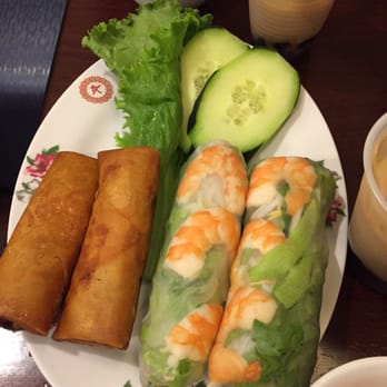 Pho Hana - Half summer rolls, half spring rolls. - Vietnamese Near Me - Diamond Bar, California Pho Hana - Half summer rolls, half spring rolls. - Vietnamese Near Me - Diamond Bar, California