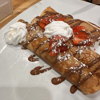 Broken Yolk Cafe - Nutella and strawberries crepes - American Near Me - Glendora, California