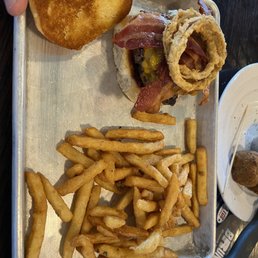 Beaus Double Prime 96 Steakhouse Bacon Burger