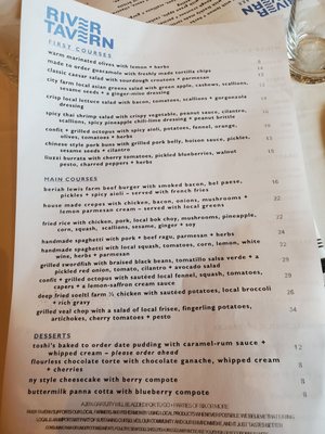 Menu photo 4 River Tavern Chester, CT