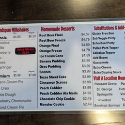 Chubby's Cafe - Menu (Mar 2025) - menu - Burgers Near Me - Springville, Utah