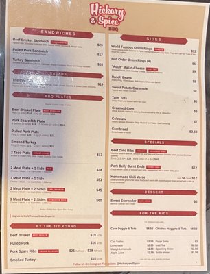 Menu photo 2 Hickory & Spice Orange, CA Menu photo 2 Hickory & Spice Orange, CA