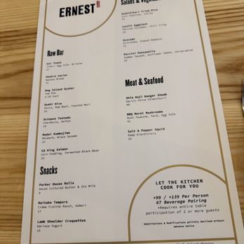 Ernest - New American Near Me - San Francisco, California Ernest - New American Near Me - San Francisco, California