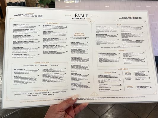 Menu photo 4 Fable at Toast Brea Brea, CA Menu photo 4 Fable at Toast Brea Brea, CA
