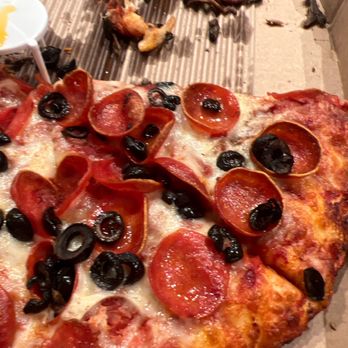 Mountain Mike's Pizza - Pepperoni Pizza with olives and anchovies - Pizza Near Me - Santa Clara, California Mountain Mike's Pizza - Pepperoni Pizza with olives and anchovies - Pizza Near Me - Santa Clara, California