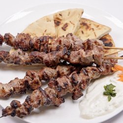 Taste of Greece - Delicious pork skewers served with pita bread and our famous tzatziki sauce.