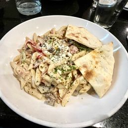 $19 Gorgonzola Pasta with "tenderloin" scraps. $19 Gorgonzola Pasta with "tenderloin" scraps.