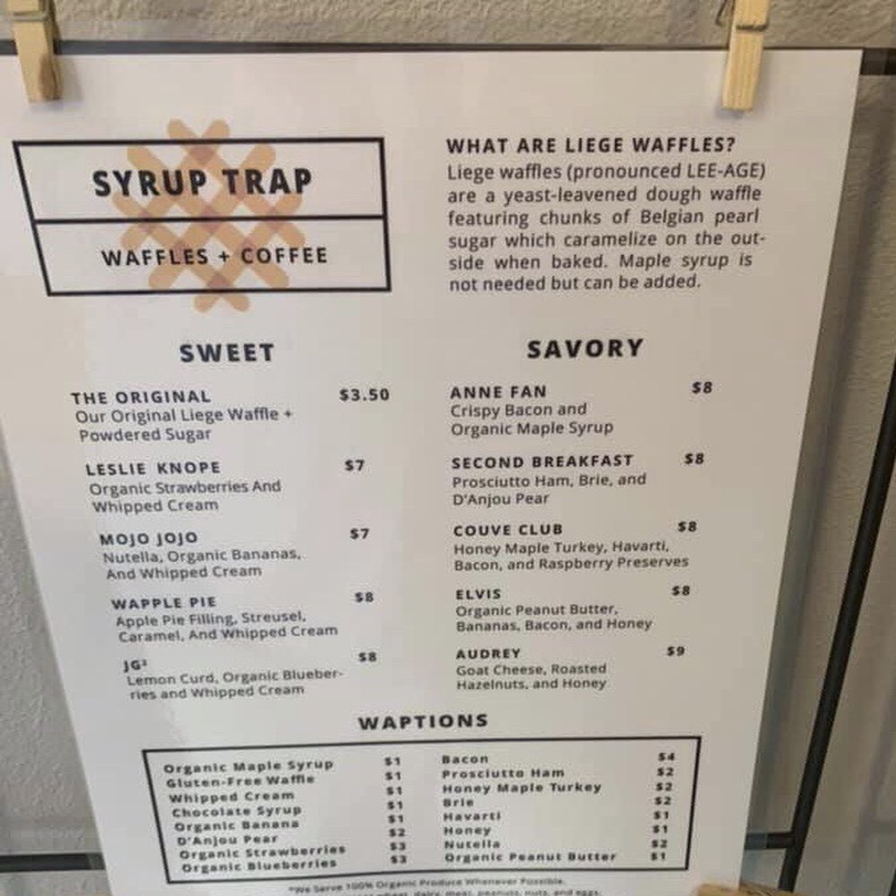 Syrup Trap - Menu - Breakfast & Brunch Near Me - Vancouver, Washington Syrup Trap - Menu - Breakfast & Brunch Near Me - Vancouver, Washington