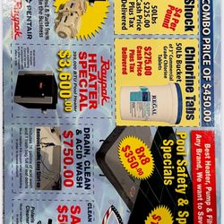 Admiral Pool & Spa Services - Savings flyer