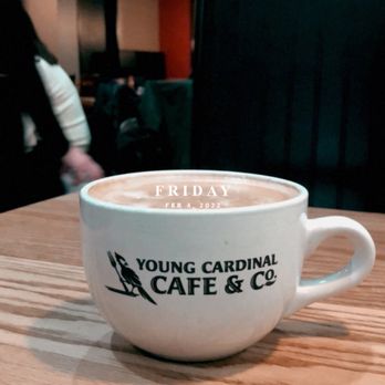 Young Cardinal Cafe - vanilla cappuccino - Breakfast & Brunch Near Me - Winston-Salem, North Carolina