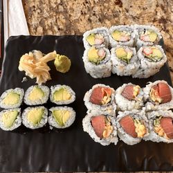 Ariake - Roll combo (Avocado Roll, Tuna Hand Roll, California Roll)