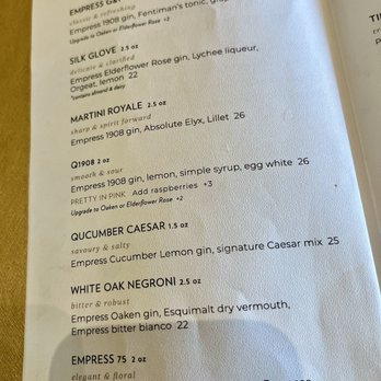 Q at The Empress - Seafood Near Me - Victoria, British Columbia