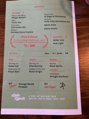 Menu photo 2 Lake Effects Cleveland, OH