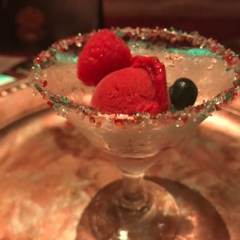 Mystique Dining - Raspberry Sorbet Palate Cleanser - Dinner Theater Near Me - Folsom, California