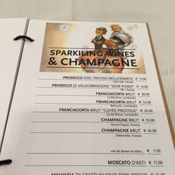 Amici Miei - English menu - sparkling wine