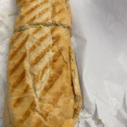 The Hawkeye Italian on pressed Cuban bread The Hawkeye Italian on pressed Cuban bread