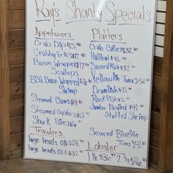 Ray's Shanty - Specials Aug 2026