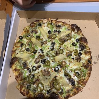 Wild Tiger Pizza - Effie pizza with pesto base - Pizza Near Me - Seattle, Washington Wild Tiger Pizza - Effie pizza with pesto base - Pizza Near Me - Seattle, Washington