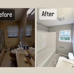 MDC Home Improvement - Before and After bathroom remodeling.