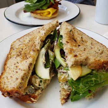 Certified Kitchen + Bakery - in front-tuna salad sandwich, rear "The Certified" - Breakfast & Brunch Near Me - Boise, Idaho Certified Kitchen + Bakery - in front-tuna salad sandwich, rear "The Certified" - Breakfast & Brunch Near Me - Boise, Idaho