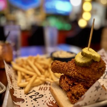 Tumble 22 - 1/4 Dark Cluckin Hot Spice - tasty, tender, juicy, not that spicy. - Chicken Shop Near Me - Houston, Texas