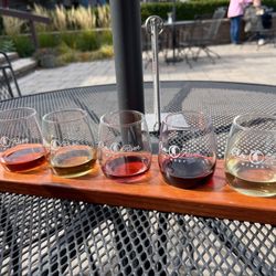 Crow River Winery - Wine flight.