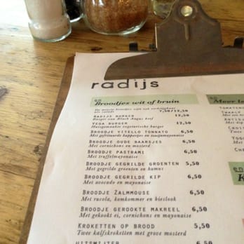 Radijs - Part of the non nonsense menu card - Food Near Me - Amsterdam, New Hampshire