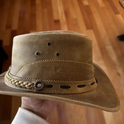 Leather hat
