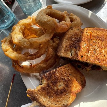 Hot Rods 50's Diner - Patty Melt with Onion Rings - American Near Me - Alcoa, Tennessee