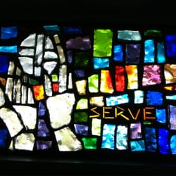 Details, stained glass windows