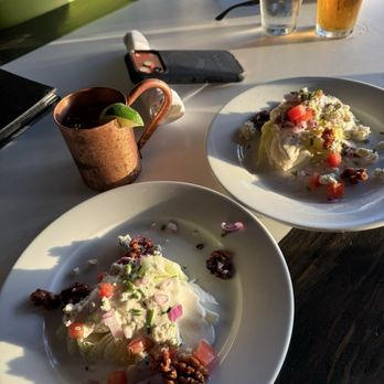 BLK Earth Sea Spirits - Full size Wedge Salad (that the kitchen split for us) - Seafood Near Me - Huntington Beach, California BLK Earth Sea Spirits - Full size Wedge Salad (that the kitchen split for us) - Seafood Near Me - Huntington Beach, California