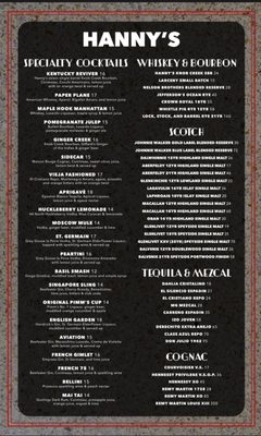 Menu photo 8 Hanny's Phoenix, AZ