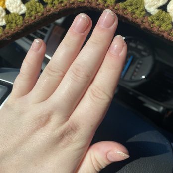 Famous Nails and Spa - Freshly done nails, I took this picture on the drive home from the salon! - Nail Salons Near Me - Lompoc, California