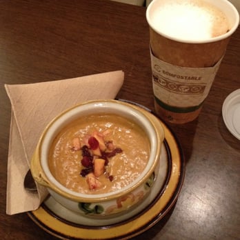 Taste Full Beans - bowl of pumpkin bisque, sooo good! & a cappuccino - Coffee & Tea Near Me - Hickory, North Carolina Taste Full Beans - bowl of pumpkin bisque, sooo good! & a cappuccino - Coffee & Tea Near Me - Hickory, North Carolina
