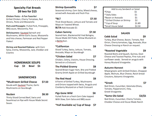 Menu photo 3 DayMaker Cafe Camden, TN
