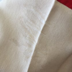Diplomat Cleaners - Burned silk.