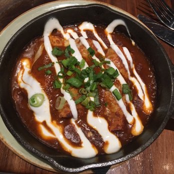Nada - Very good braised chicken enchiladas. Also had chips, mild salsa and guacamole. Very delicious. - Mexican Near Me - Indianapolis, Indiana Nada - Very good braised chicken enchiladas. Also had chips, mild salsa and guacamole. Very delicious. - Mexican Near Me - Indianapolis, Indiana