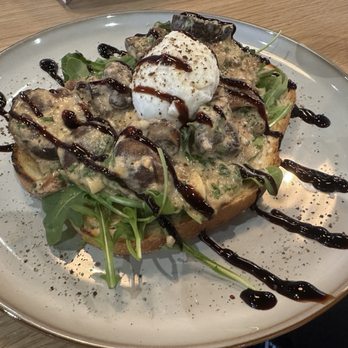 Cafein - Mushroom Toast - Coffee & Tea Near Me - Chantilly, Virginia Cafein - Mushroom Toast - Coffee & Tea Near Me - Chantilly, Virginia