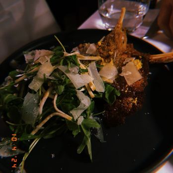 Osteria Carlina - COTOLETTA DI VITELLA MILANESE  Lambchop Milanese - Italian Near Me - New York, New York