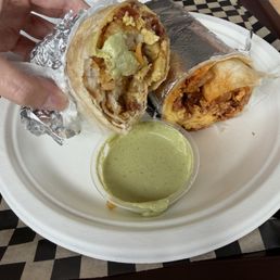 Bacon breakfast burrito Chorizo breakfast burrito Bacon breakfast burrito Chorizo breakfast burrito
