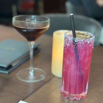 L'Ardente - Manhattan Milano on the left and their Arancia Rosa Margarita - Italian Near Me - Washington, DC, District of Columbia L'Ardente - Manhattan Milano on the left and their Arancia Rosa Margarita - Italian Near Me - Washington, DC, District of Columbia