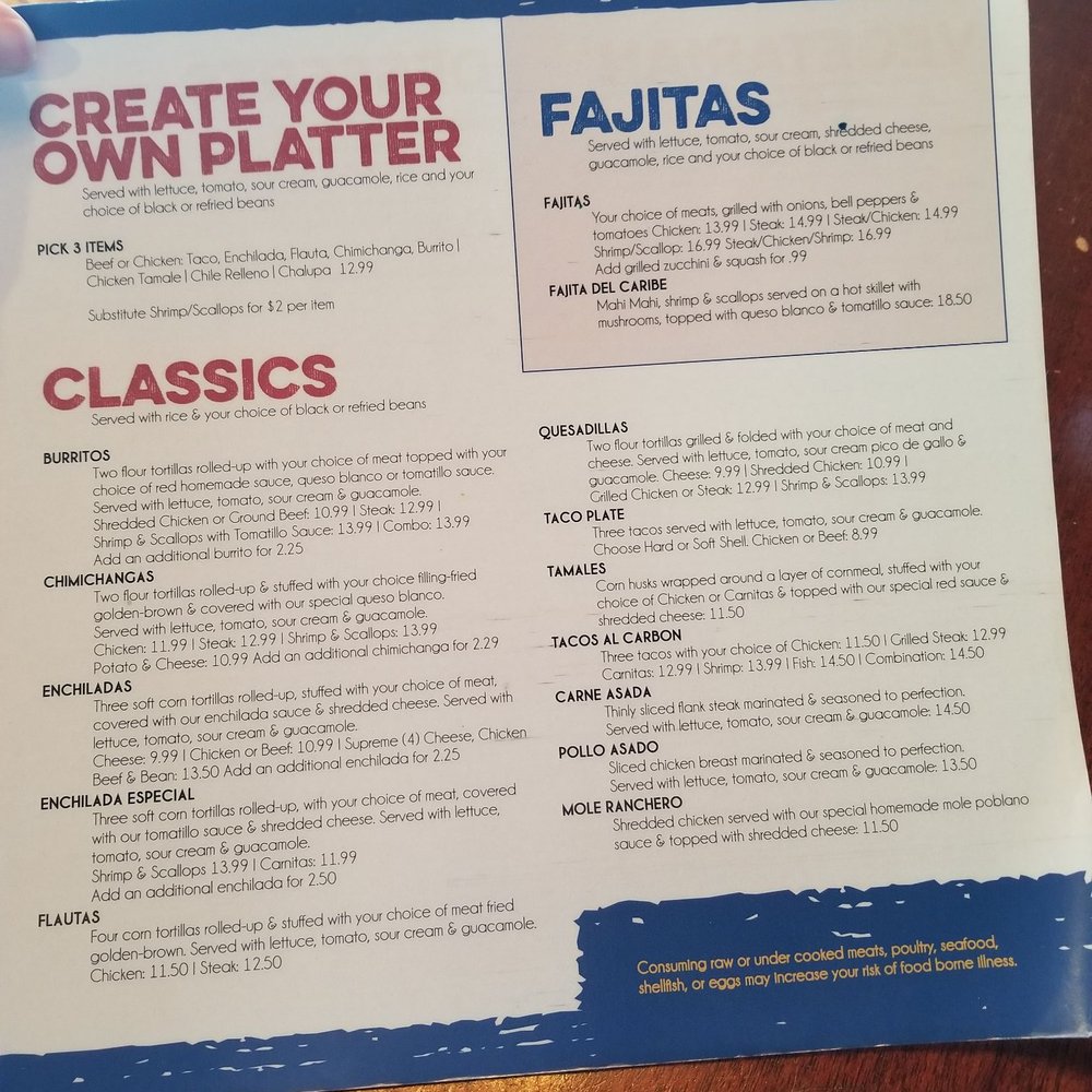 El Centro - Menu - Mexican Near Me - Winchester, Virginia